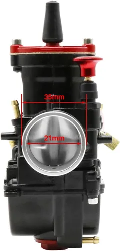 Miniatura 3 de Carburador PWK de 21 mm, carburador de carreras universal para motores de 2T y 4T de 50 cc a 100 cc, motocicletas, scooters, motos de cross, ATV