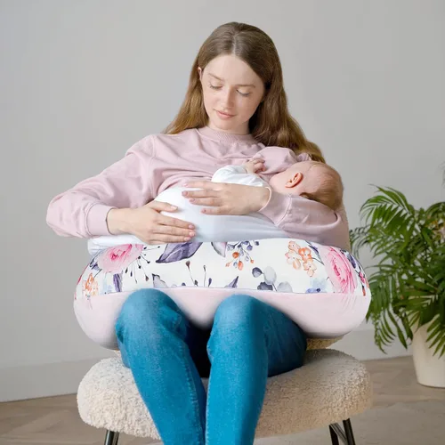 Miniatura 3 de Funda de almohada de lactancia, 1 unidad, funda de almohada de lactancia extraíble Minky para almohadas de lactancia materna, funda reversible