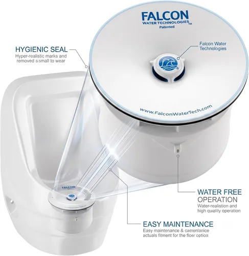 Miniatura 6 de WaterFree - Cartucho urinario (4 unidades) - Falcon + Sloan WES-150 FWFC Compatibilidad universal - Incluye cartucho urinario sin agua, sellador