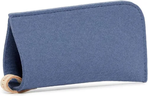 Miniatura 13 de Graf Lantz Funda protectora para lentes, 100% de lujo de lana merina, fieltro de lana merina, sin arañazos, lentes, carbón