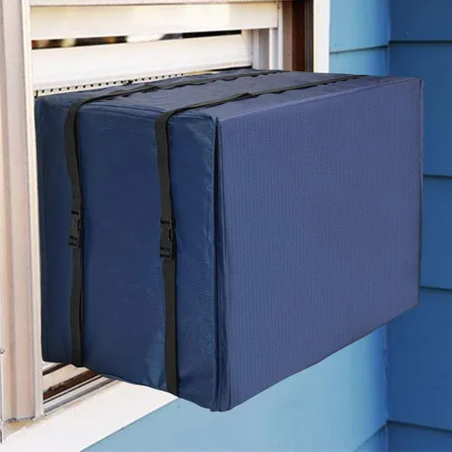 Miniatura 8 de Homydom Cubierta de aire acondicionado para ventana S 21 pulgadas de ancho x 16 pulgadas de profundidad x 15 pulgadas de alto, impermeable, beige