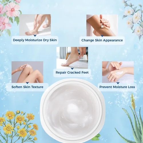 Miniatura 2 de OUKEYA Crema de urea 40% con 2% ácido salicílico intensivo para pies, manos y cuerpo para piel muy seca, agrietada y áspera en talones, rodillas