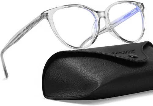 Miniatura 11 de Gafas de luz azul para hombres y mujeres, 99% bloqueador de luz azul, protección UV. Ideal para uso en computadora, juegos, lectura. Negro
