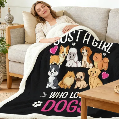 Miniatura 101 de Autumn Teddy Dog Patchwork Sherpa Blanket Fall Cozy Throw Blanket Cute Puppy Quilt Style Warm Soft Blanket for Couch Sofa Bedroom Decor 50x60 Inches