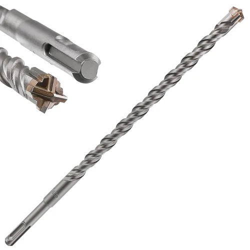 Miniatura 13 de Wensilon Kit de brocas para hormigón de 8 pulgadas, material de carburo de doble rosca de tipo cruzado, adecuado para hormigón, ladrillo, paredes
