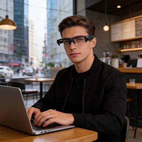 Miniatura 5 de LIMIETE - Lentes espía de 128 GB – Lentes de cámara oculta HD de 1080p, sin WiFi, marco ligero de 1.34 oz, grabación de 95 minutos, enchufar y usar