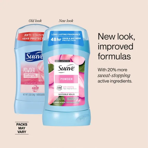 Miniatura 4 de Suave + 24 Hour Protection Desodorante Antitranspirante Invisible Solid - Polvo - 1.2 oz (Paquete de 24)