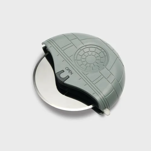 Ukonic Cortador de pizza Star Wars Death Star: hoja de acero inoxidable de 4.9 pulgadas de ancho x 4.4 pulgadas de profundidad x 1.2 pulgadas de alto
