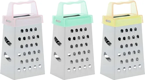 Rallador de caja de ajo manual en miniatura, paquete de 3, rallador pequeño de nuez moscada - Mini rallador de queso y jengibre