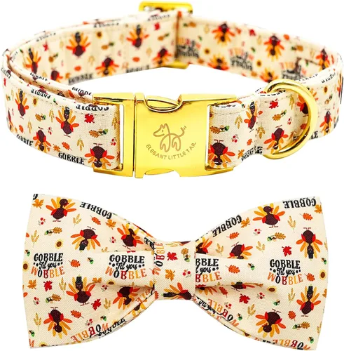 Miniatura 20 de Collar para perros Elegant little tail, collar navideño para perros con flor roja, collar festivo para mascotas, collar con lazo para perros, collar