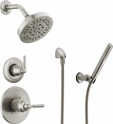 Miniatura 7 de Delta Faucet Saylor Gold - Kit de moldura desviadora de mango de ducha de 3 ajustes, kit de ajuste de válvula de desviador, kit de desviador