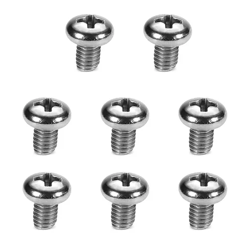 Miniatura 10 de Tornillos de máquina de jalar de perilla M4-0.028x0.197 in M4-0.028x0.197 in Tornillos de cabeza plana métrica Phillips Drive Tornillo de cabeza