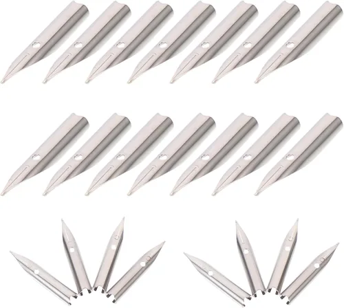 Miniatura 6 de NUOBESTY Piezas de repuesto para pluma estilográfica, caligrafía, plumas, conjunto de plumas, suministros de escritura, Pennibs de metal