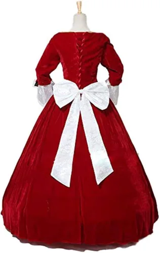 Miniatura 4 de Fortunehouse Princess Belle - Vestido de fiesta de Navidad rojo