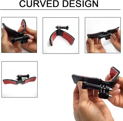 Miniatura 5 de Soporte de barbilla para casco para GoPro, soporte de barbilla adhesivo compatible con casco de cara completa para motocicleta, grabación POV