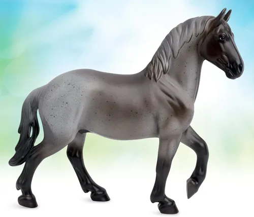 Miniatura 6 de Caballitos Breyer serie Freedom Blue Roan Brabant Juguete de caballo 9.75" x 7" Escala 1:12 Modelo #1052