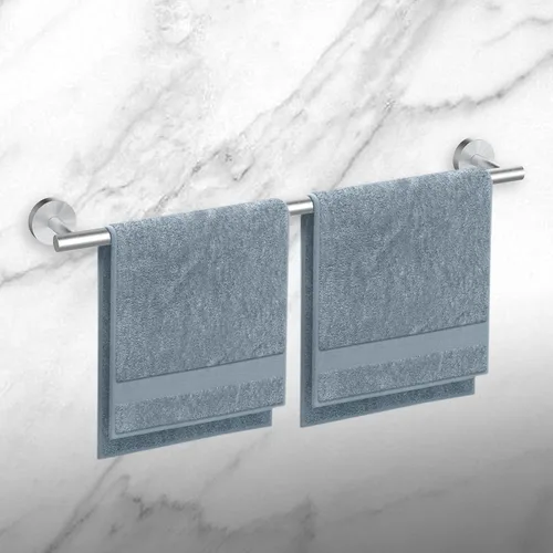 Miniatura 6 de Newfun Barra de Toalla de Baño de 16 Pulgadas de Níquel Cepillado, 2 Piezas de Toallero para Barra de Baño Clásico, Barra de Toalla de Acero