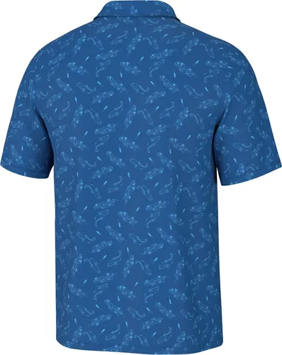 Miniatura 2 de HUK Men's Pursuit Pattern, Performance Short Sleeve Polo Shirt