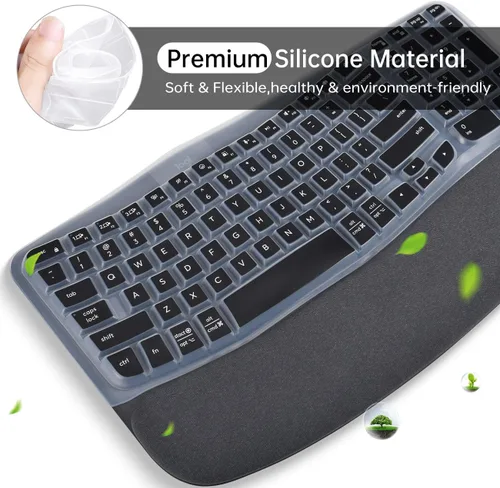 Miniatura 3 de Logitech Wave Keys MK670 Combo - Funda para teclado Logitech Wave Keys, funda protectora ergonómica inalámbrica para teclado, accesorios de piel