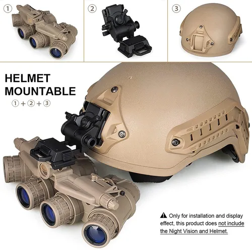 Miniatura 8 de Gafas de visión nocturna NVG montaje para casco de metal L4G24 PVS15/18 Negro