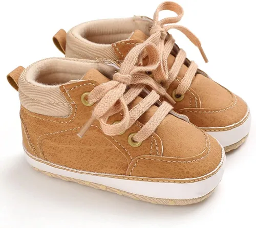 Miniatura 5 de Sekantrol Zapatos de cuna para recién nacidos y niñas para primer andador suela de goma suave zapatos de moda para bebés mocasines de vestir Oxford