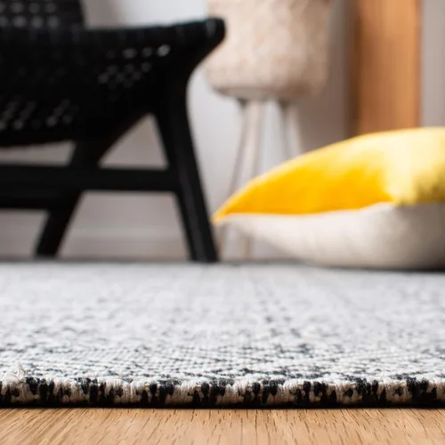 Miniatura 5 de Martha Stewart x SAFAVIEH - Colección de alfombras de área de 8 x 10 pies, carbón y gris, tejido plano, de algodón, ideal para sala de estar