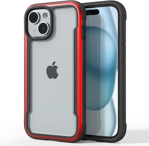 Miniatura 13 de RAPTIC Shield para iPhone 14, funda protectora transparente a prueba de golpes, grado militar, probada en caídas de 10 pies, marco de aluminio