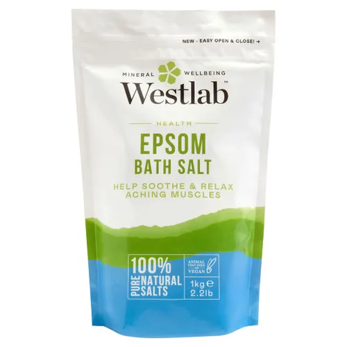 Westlab Bolsa de pie resellable de sal de Epsom, 2.2 lbs