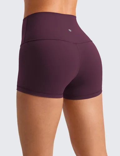 Miniatura 32 de CRZ YOGA Butterluxe - Pantalones cortos de ciclismo de cintura alta para mujer, 2.5 pulgadas, yoga, entrenamiento, elastano, correr, voleibol