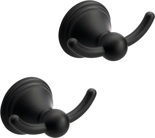 Miniatura 9 de Asidrama Ganchos para toallas de baño, ganchos de bronce aceitado para cocina, ducha, puerta de pared, exquisitos ganchos para bata y toallas, Oil