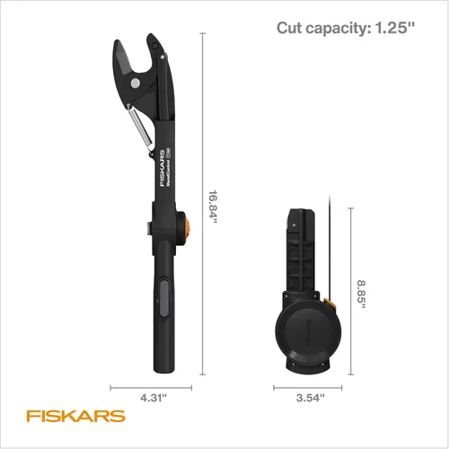 Miniatura 6 de Fiskars XtendControl Cabezal de poda y carrete de cable con sistema lineal de doble polea, mango de cordón de ajuste rápido, compatible con postes