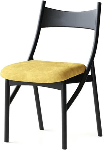 Miniatura 10 de Sillas de comedor de madera, sillas de comedor, silla de cocina, silla lateral de cocina con respaldo alto con paquete suave para salas de estar