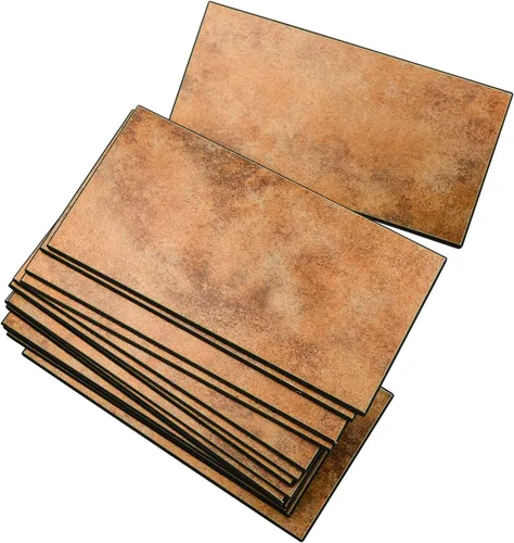 Miniatura 8 de Azulejo Hexagonal Negro de Pelar y Pegar para Salpicaduras, Azulejo de Cocina Autoadhesivo de Nido de Abeja de Aluminio para Pegar en Paredes