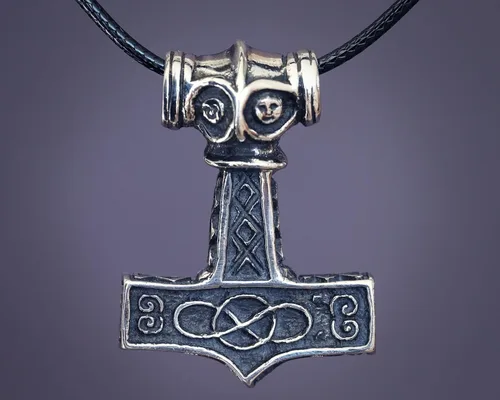 Miniatura 33 de Baldur Jewelry - Collar de martillo Thors Mjölnir - Colgante de martillo de Thor nórdico vikingo joyería vikingo - Collar Thor - Regalos Thor