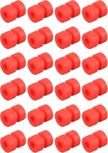 Miniatura 7 de MECCANIXITY Bolas de goma antivibración RC para control remoto F4 F7 controlador de vuelo M3x6.0.236 in bolas de absorción de impactos (rojo)