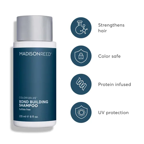 Miniatura 2 de Madison Reed ColorSolve Bond Building Shampoo – Champú reparador de cabello sin sulfato para cabello dañado, propenso a roturas y teñido, fortalece