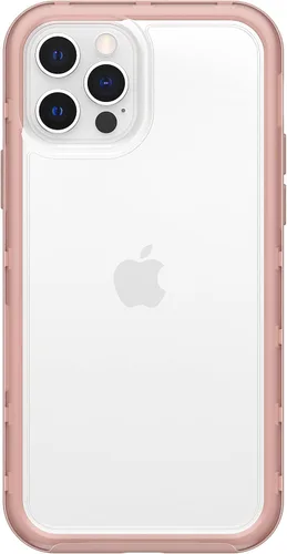 Miniatura 3 de OtterBox Funda transparente con borde de agarre colorido para iPhone 12/12 Pro - Arcilla Potters (transparente/rosa)