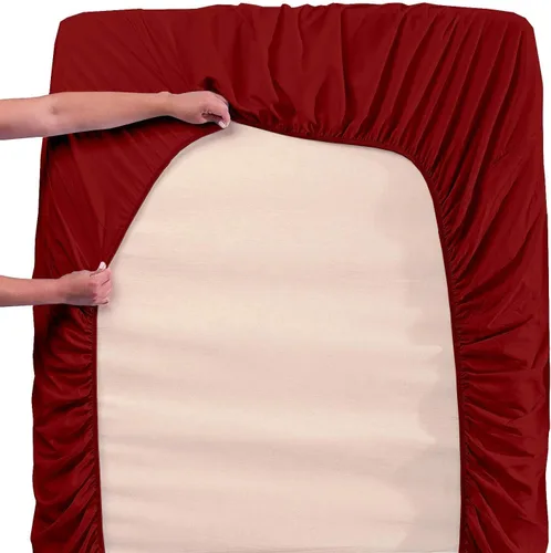 Miniatura 2 de Juego de 2 sábanas bajeras de microfibra suaves y cómodas, tamaño individual extra largo, bolsillo profundo de 15 pulgadas, 39 x 80 pulgadas, ideal