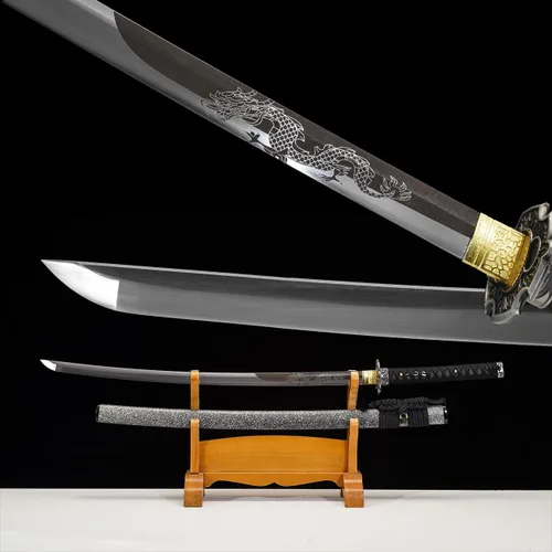 Miniatura 6 de Espada Katana Wuaiyebet forjada a mano tradicional con acero de alto carbono 1045/1060, espadas samurai japonesas hechas a mano, templadas al calor