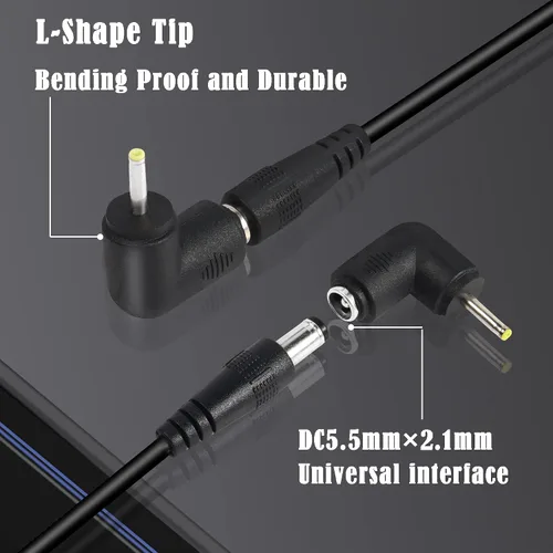 Miniatura 3 de GINTOOYUN Cable de alimentación USB 2.0 a CC USB2.0 a CC de 0.217 in x 0.083 in, cable de carga universal de 5 V con 10 tipos de conectores