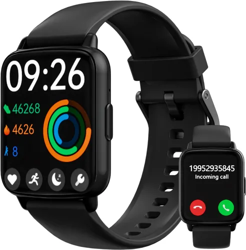 DIVElink Relojes inteligentes para hombres y mujeres, rastreador de actividad física con monitor de frecuencia cardíaca, IP68, impermeable, más de