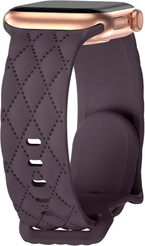 Miniatura 24 de Correa de silicona para Apple Watch para mujer de 1.575 in 1.496 in 1.614 in 1.732 in 1.811 in 1.772 in 1.654 in, correa deportiva de repuesto