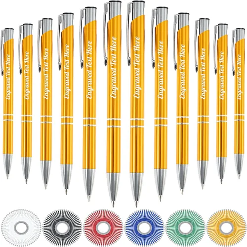 Miniatura 13 de Bolígrafos personalizados a granel con grabado sin nombre, bolígrafo de impresión personalizada, bolígrafo de metal pastel, regalo personalizado