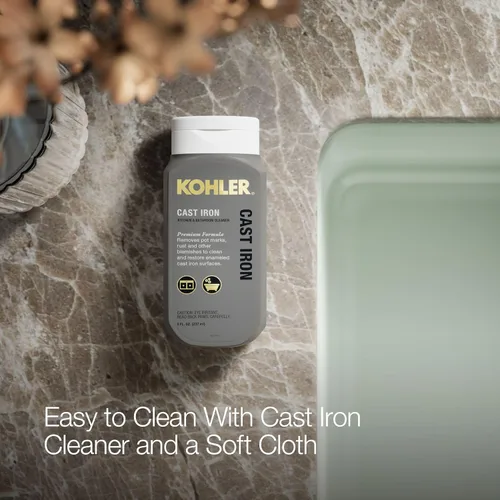 Miniatura 5 de KOHLER Whitehaven® K-6427-42 - Fregadero de cocina empotrado de 35-3/4 pulgadas, autorecortable, Smart Divide, Grande/Mediano con Delantal alto