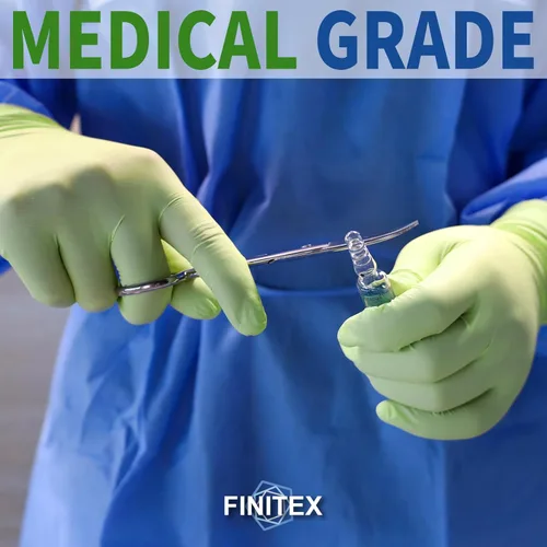 Miniatura 3 de FINITEX Nitrile Disposable Gloves - Green 3.5mil 100/1000PCS Powder-Free Latex-Free Medical & Food Use Verde (Small 100)