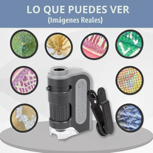 Miniatura 3 de Microscopio de bolsillo Carson MicroBrite Plus 60x 120x con iluminación de energía LED (MM-300). Portable Handheld Microscope STEM Toy - Mini