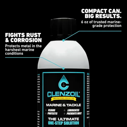 Miniatura 3 de Clenzoil Marine & Tackle - Lubricante de aceite para equipos de pesca - para carretes de cuidado de peces, motores de barcos, descensores y más