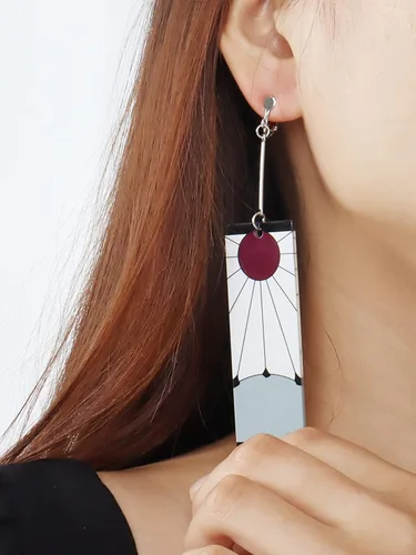 Miniatura 3 de Tanjiro - Pendientes colgantes para mujer, anime cosplay para hombres, Kimetsu No Yaiba, anime cosplay, regalo de Navidad para niñas, Acrílico, otro