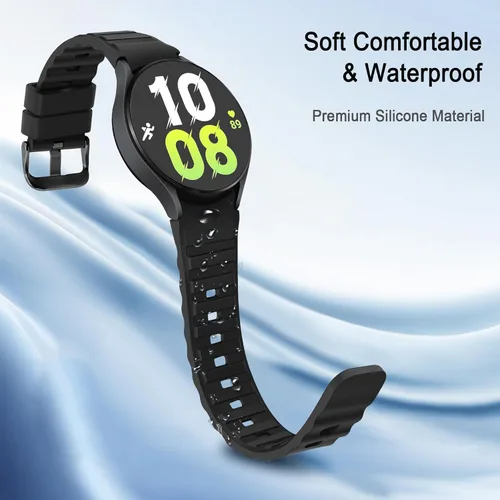 Miniatura 4 de Tasikar Correas sin huecos compatibles con Samsung Galaxy Watch 7/6/5/4 Band de 1.575 pulgadas, 1.732 pulgadas, Watch 6 Classic Band 1.612 pulgadas