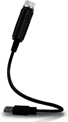 Miniatura 7 de Lámpara USB de Noche, Proyector de Estrellas, Luz Nocturna Ajustable, Luces Interiores Románticas en Rojo para Auto, Luces de Techo Portátiles
